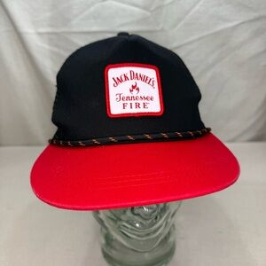 Jack Daniels Tennessee Fore Cap in Black and Red